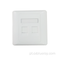 86TYPE 1 2 4 Placa da face da porta RJ45 Placa frontal sem campo de parede